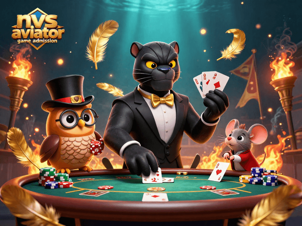 Experience the thrill of nvs aviator game admission with stylish characters and immersive casino elements.
