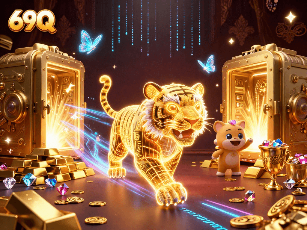 Acelere suas vitórias com 69Q: tigre dourado em cassino digital rico em tesouros.
