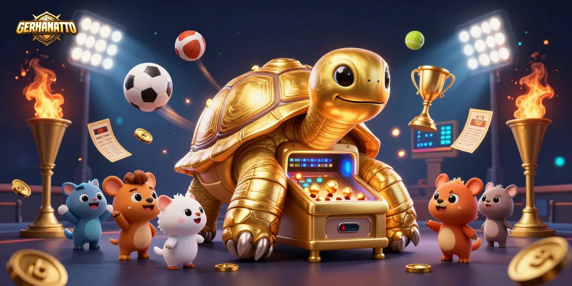 GERHANATOTO menampilkan gambar karakter unik dengan mesin pinball yang menarik dalam dinamika permainan taruhan.