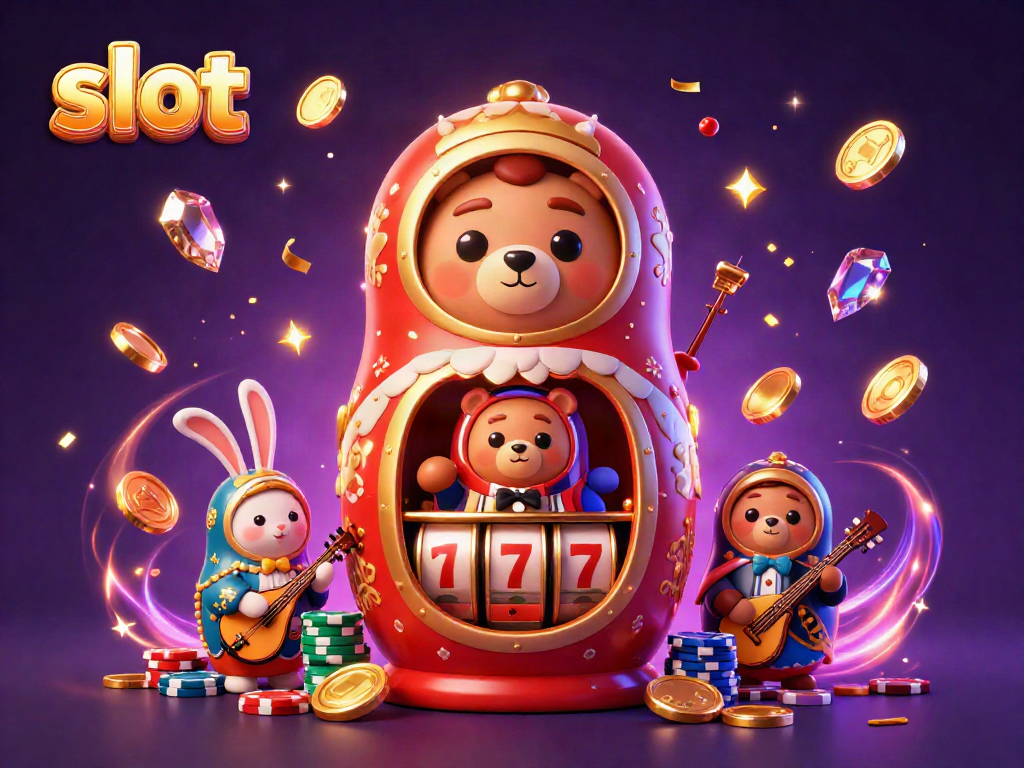 Menangkan jackpot di slot dengan simbol keberuntungan dalam ilustrasi kasino yang memukau.