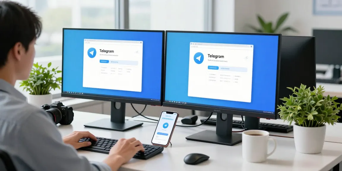 telegram china guide 2026 setup in a modern workspace with a user navigating Telegram's features
