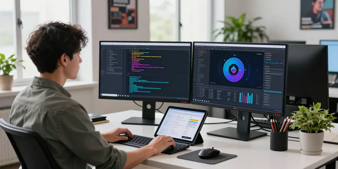 NAGA2000 application interface displayed on a multi-screen tech workspace, highlighting innovative software development.