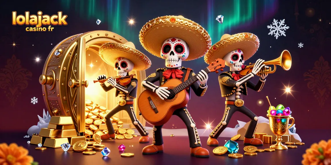 Jouez avec Flair au Lolajack Casino FR : Profitez de l'animation spectaculaire avec des musiciens et des trésors étincelants.