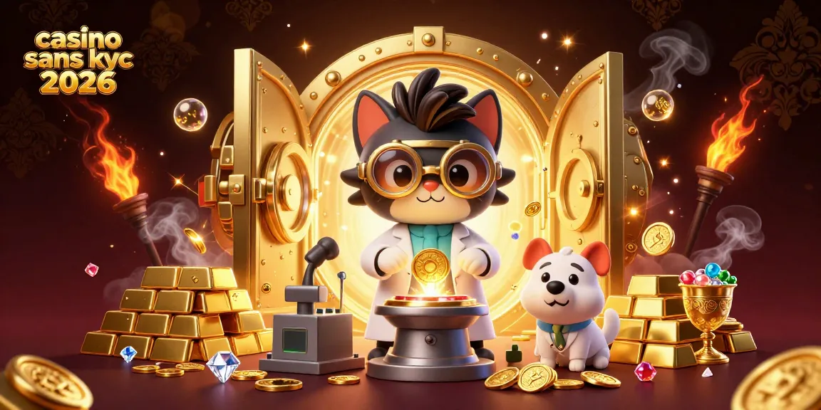 Célébrez la victoire et le divertissement au casino sans KYC 2026 avec une scène magique de jeu.
