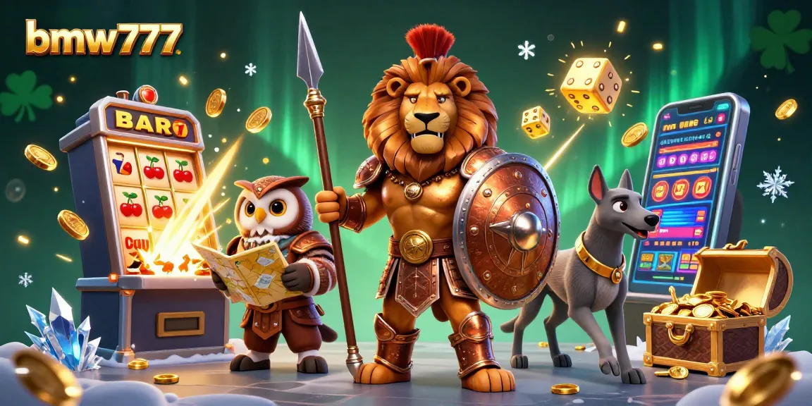 bmw777 menghadirkan keseruan permainan slot dengan karakter interaktif dalam ilustrasi luar biasa