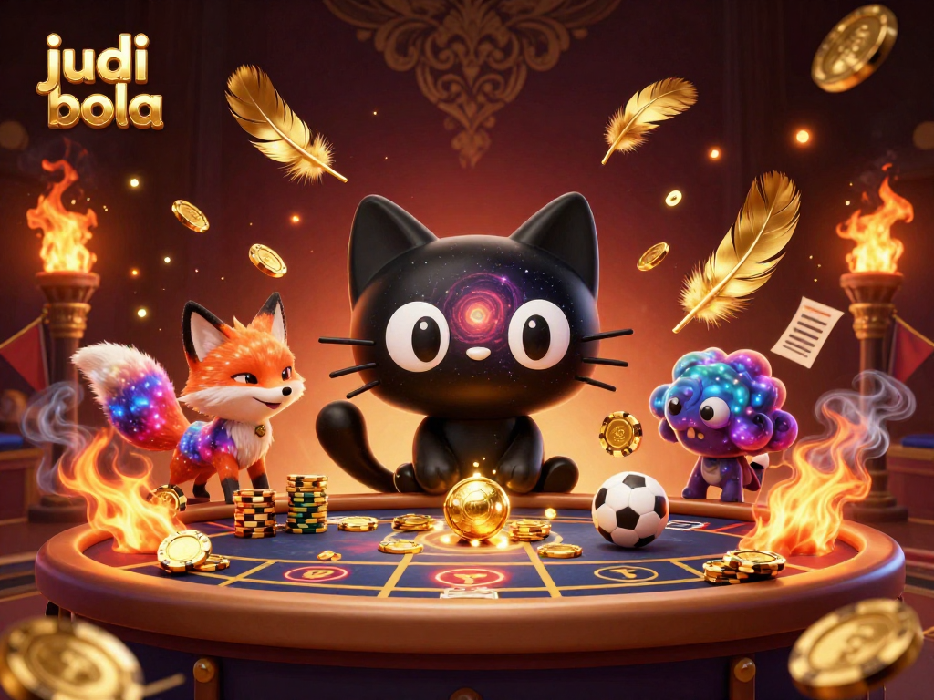 Engage in judi bola with a cosmic betting atmosphere, featuring dynamic characters and vibrant game elements.
