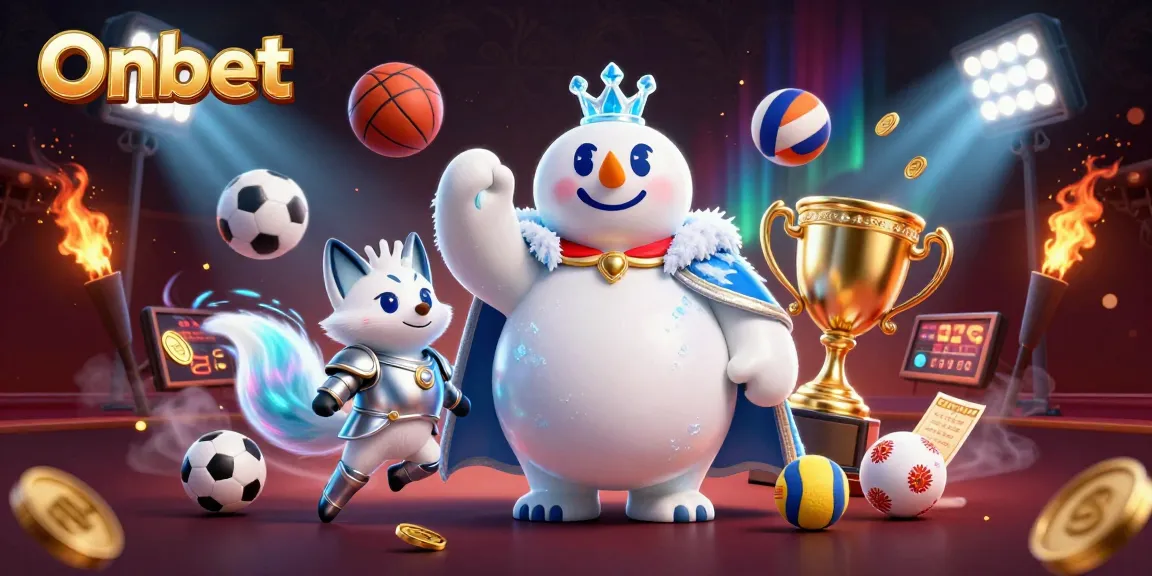 Engage with Onbet's thrilling casino experience featuring vibrant characters and dynamic game elements.