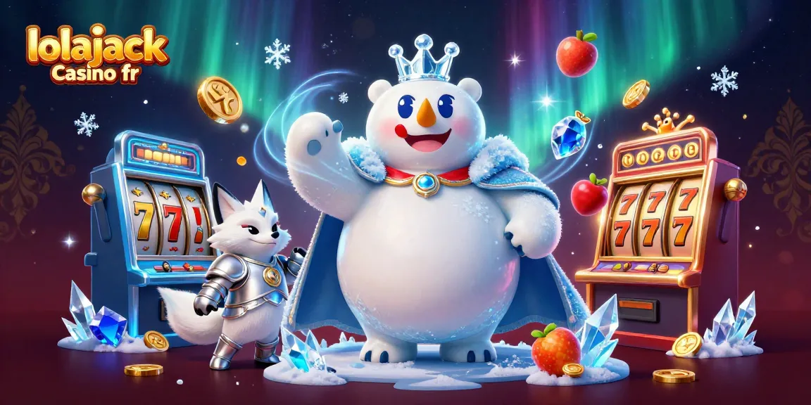 Jouez aux machines à sous sur lolajack casino fr avec le roi des glaces et un renard en armure.