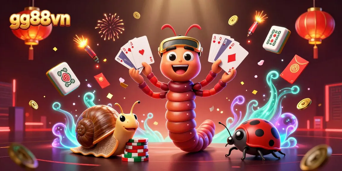 Experience thrilling gambling excitement with gg88vn as a millipede dealer showcases vibrant gaming elements.