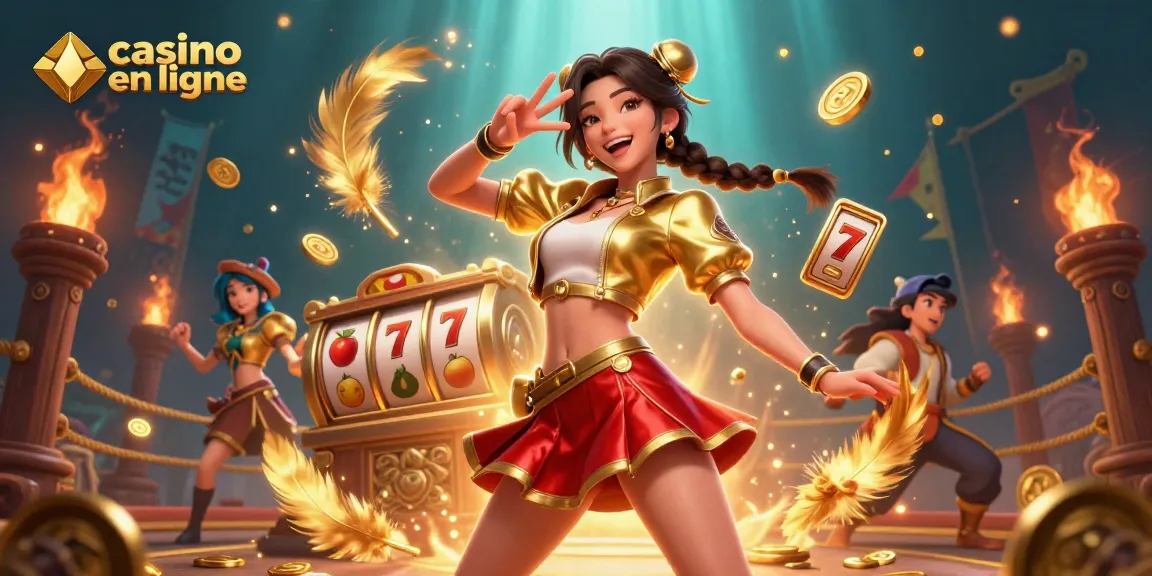 Experience casino en ligne excitement with vibrant characters and engaging slot elements