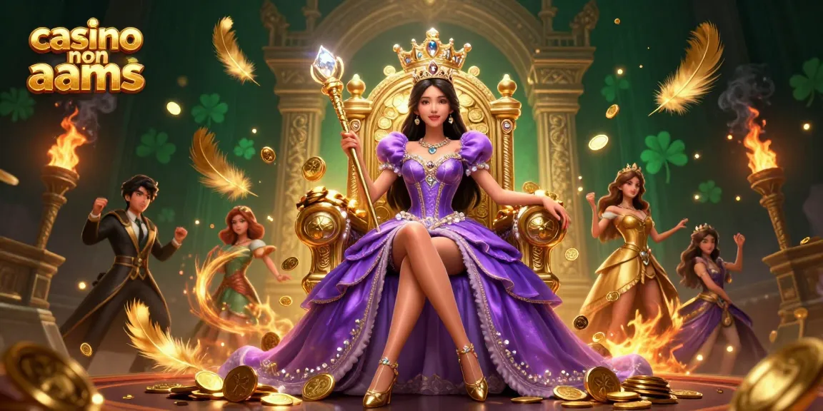 Vivi emozionanti giochi nei casino non AAMS con una bellissima principessa e ricchezze dorate.