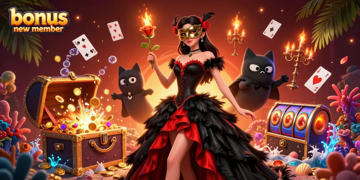 Win amazing prizes with bonus new member promotions at top casinos, featuring vibrant gaming illustrations.