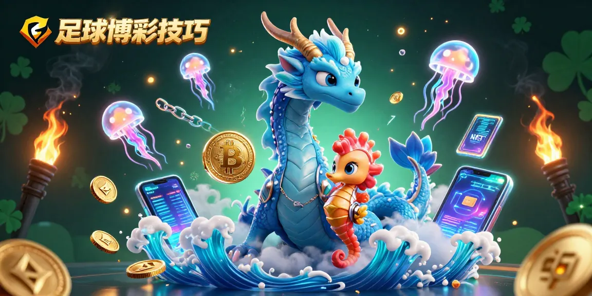 使用足球博彩技巧提升投注成功率,3D插圖顯示海龍、海馬騎士和發光水母的動態場景。