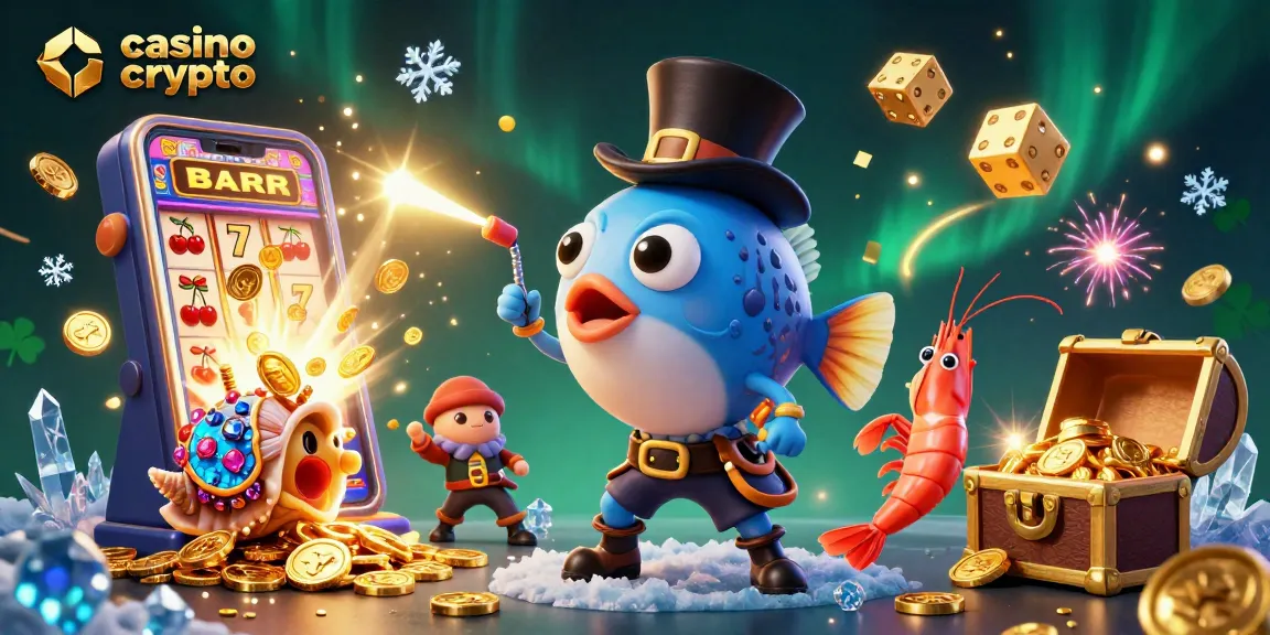 Gagnez avec le casino crypto en capturant des pièces dorées avec un poisson et ses compagnons intrigants.