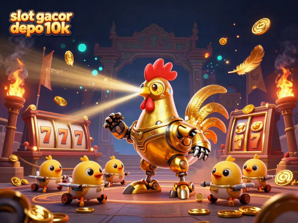 Menangkan slot gacor depo 10k dengan desain 3D penuh warna dan detail di arena permainan.
