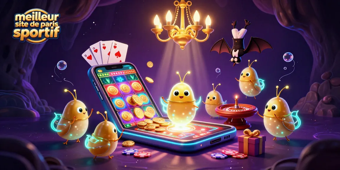 Pariez sur le meilleur site de paris sportif avec cette scène de casino illuminé par des lucioles.