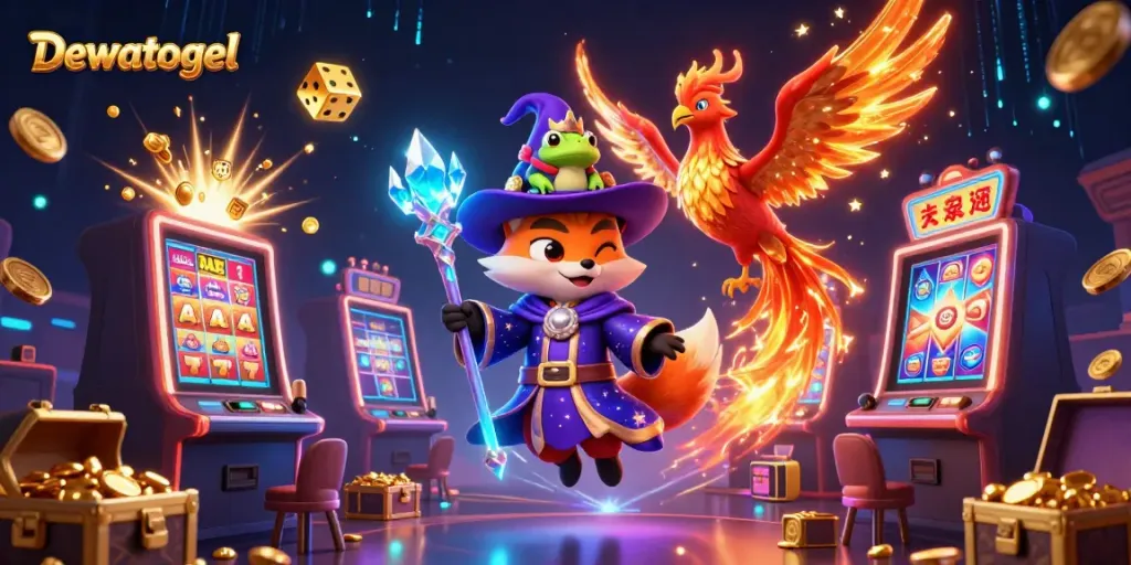 Experience the thrilling world of Dewatogel with dynamic characters and gaming elements.