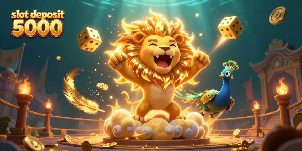 Mainkan slot deposit 5000 dan dapatkan kemenangan besar dengan ilustrasi kasino yang penuh warna.
