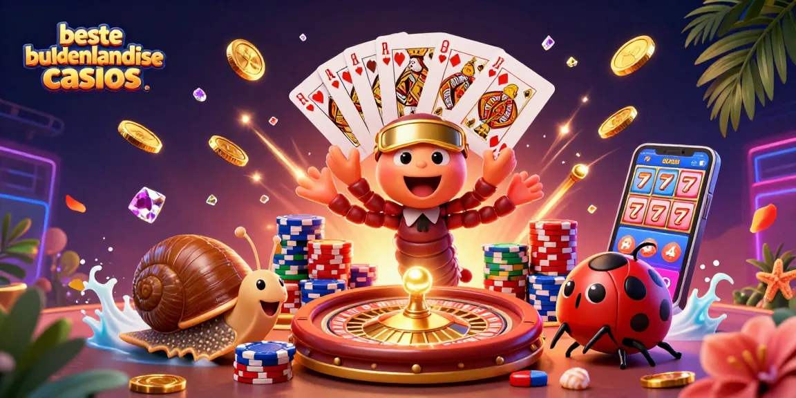 Experience the thrill of beste buitenlandse casinos with a dynamic 3D casino scene featuring lively characters.