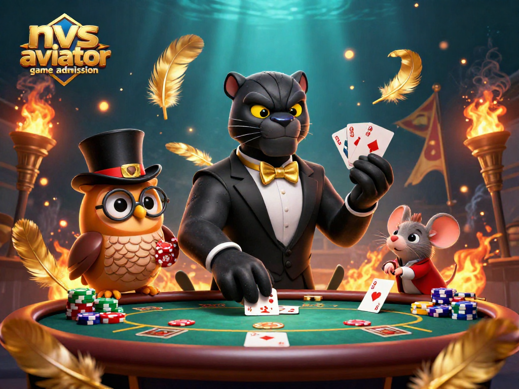Experience the thrill of nvs aviator game admission with stylish characters and immersive casino elements.