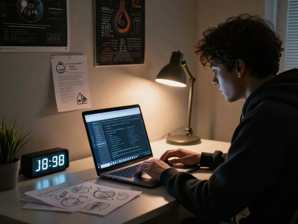 Focused individual exploring hidden wiki onion links in a modern workspace.