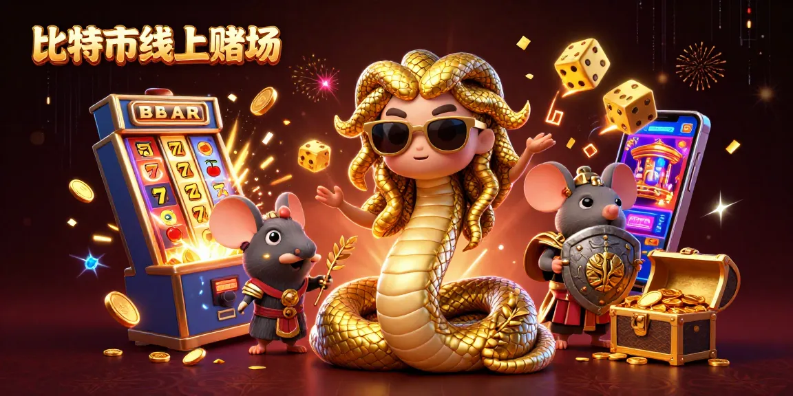 在比特幣線上賭場中體驗刺激的遊戲場景,金色的賭場元素隨著角色飛舞而過。
