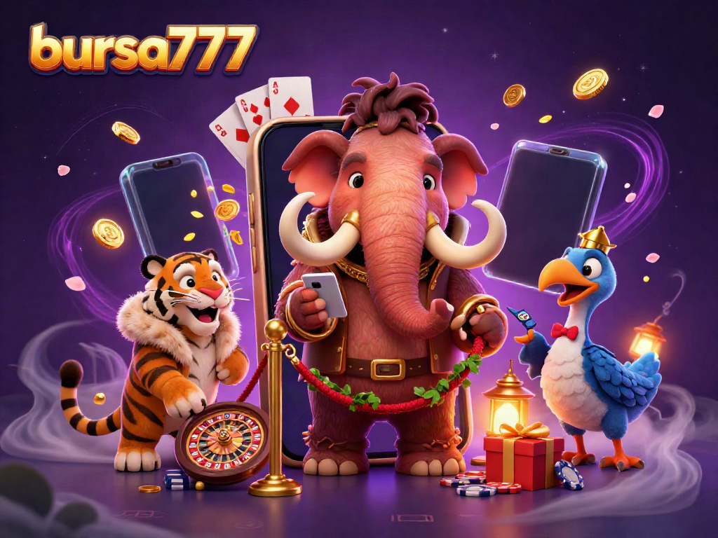 Slot online Bursa777 dengan karakter menarik di kasino yang menggembirakan.