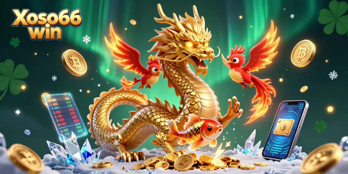 Xoso66 win captivates players with exciting gaming elements, including a fierce dragon and lucky koi fish.