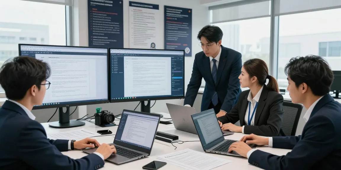 Team addressing document fraud detection strategies in a modern office