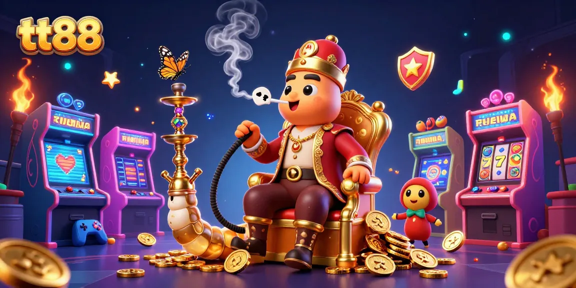 Experience rich gaming action at tt88 with vibrant casino elements and characters in a dynamic 3D scene.