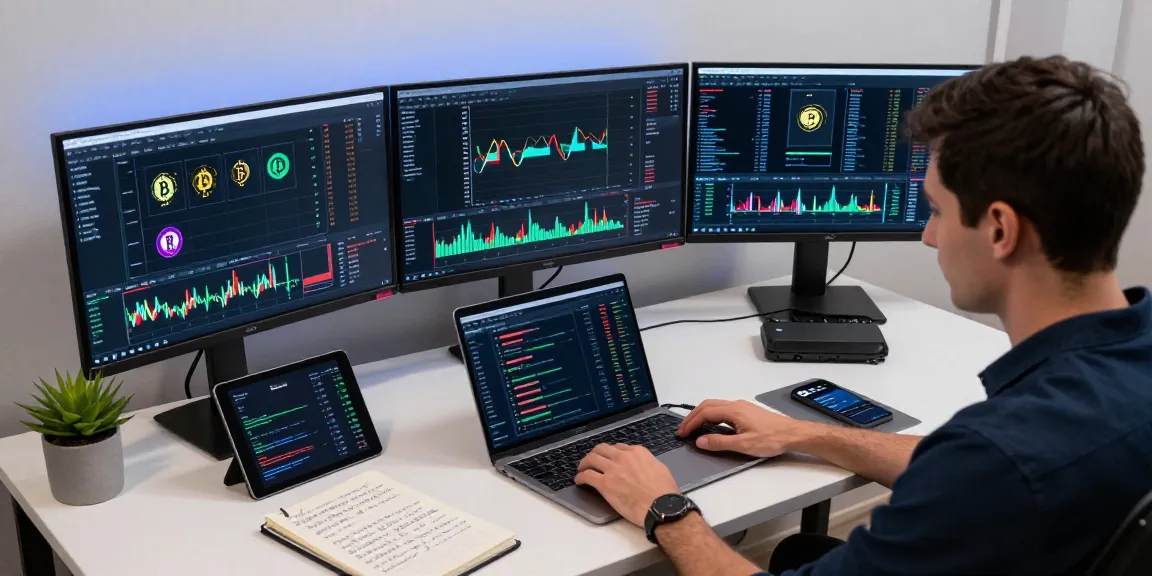 Cricbet99 innovative trading workspace with cryptocurrency charts, digital wallet, and secure hardware wallet
