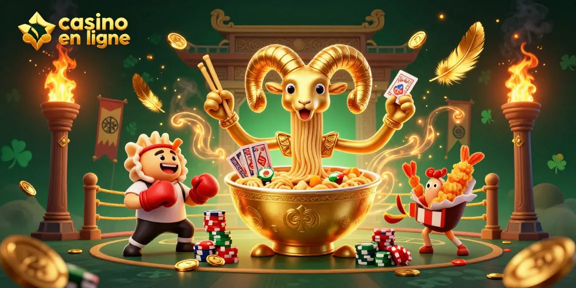 Plongez dans le monde du casino en ligne avec cette illustration dynamique captivante.