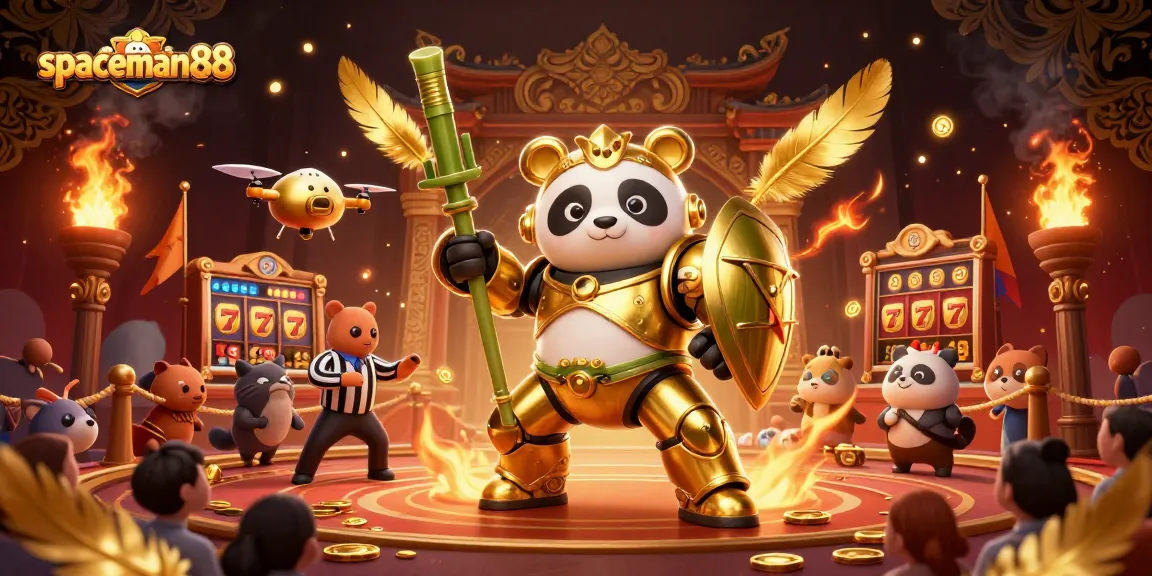Engage with spaceman88 in a thrilling casino showdown featuring dynamic characters and jackpot elements.