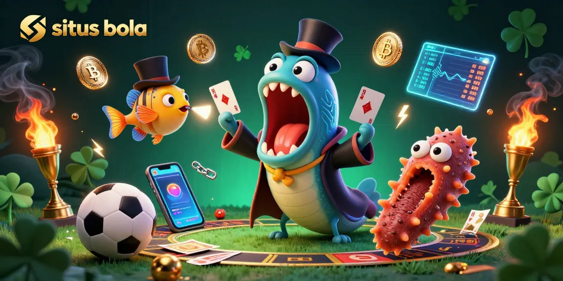 Experience thrilling sports betting action with situs bola highlighted in a vibrant underwater scene.